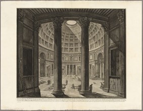 Interior view of the Pantheon, from Views of Rome, 1768, published 1800–07, Giovanni Battista
