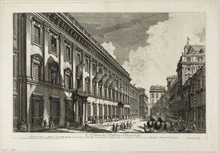 View of the Palazzo Odescalchi, from Views of Rome, 1750/59, Giovanni Battista Piranesi, Italian,