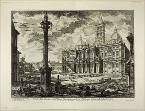 View of the Basilica of S. Maria Maggiore with its two flanking wings, from Views of Rome, 1749,