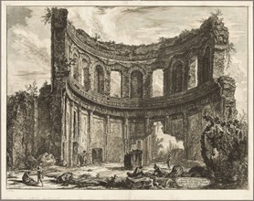 Remains of the so-called Temple of Apollo at Hadrian’s Villa, Tivoli, from Views of Rome, 1768,