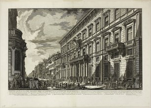 View along the Via del Corso of the Palazzo dell’ Accademia established by Louis XIV, King of