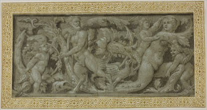 Frieze with Satyr, Nymph, and Putti, 1503/39, Circle of Giovanni Antonio de’Sacchis, called Il