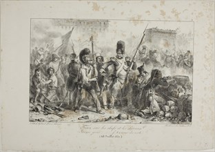 Fire on the Leaders and Cavalry…, 1830–31, Denis Auguste Marie Raffet (French, 1804-1860), printed