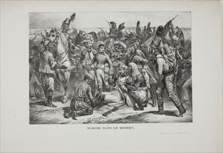 Desert March, 1826, Denis Auguste Marie Raffet (French, 1804-1860), printed by François le Villain