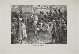 Entering Cairo, 1827, Denis Auguste Marie Raffet (French, 1804-1860), printed by François le