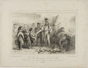 The Munitioners of July 28, 1831, Denis Auguste Marie Raffet (French, 1804-1860), printed by Chez
