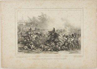 Charge of the Republican Hussards, 1832–33, Denis Auguste Marie Raffet (French, 1804-1860), printed