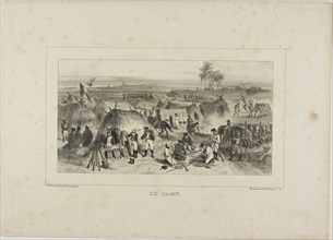 The Camp, 1836–37, Denis Auguste Marie Raffet (French, 1804-1860), printed by Chez Gihaut Frères