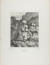 Bannat Shepherd, Left Bank of the Danube, 1838, Denis Auguste Marie Raffet (French, 1804-1860),