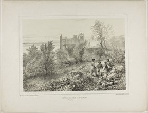 The Château of Count Woronzoff, Aloupka, Crimea, August 12, 1837, 1840, Denis Auguste Marie Raffet
