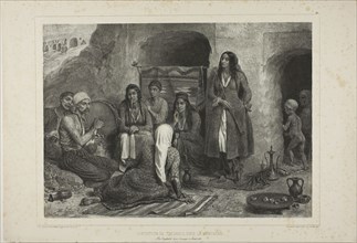 Tsiganes Mountain Dwelling, 1841, Denis Auguste Marie Raffet (French, 1804-1860), printed by