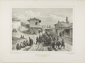 The Main Street of Baghtcheh-Saraï, Crimea, August 19, 1837, 1841, Denis Auguste Marie Raffet