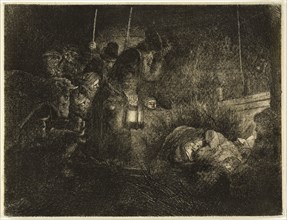 The Adoration of the Shepherds: A Night Piece, c. 1657, Rembrandt van Rijn, Dutch, 1606-1669,