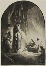 The Raising of Lazarus: The Larger Plate, c. 1632, Rembrandt van Rijn, Dutch, 1606-1669, Holland,