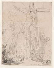 The Descent from the Cross: A Sketch, 1642, Rembrandt van Rijn, Dutch, 1606-1669, Holland, Etching