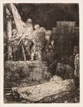 The Descent from the Cross by Torchlight, 1654, Rembrandt van Rijn, Dutch, 1606-1669, Holland,