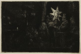 The Star of the Kings: A Night Piece, c. 1651, Rembrandt van Rijn, Dutch, 1606-1669, Holland,