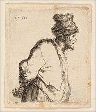 Peasant with His Hands Behind His Back, 1629, Rembrandt van Rijn, Dutch, 1606-1669, Holland,