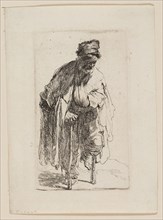 Beggar with a Wooden Leg, c. 1630, Rembrandt van Rijn, Dutch, 1606-1669, Holland, Etching on ivory