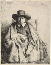 Clement de Jonghe, Printseller, 1651, Rembrandt van Rijn, Dutch, 1606-1669, Holland, Etching on