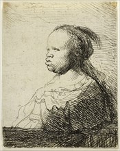 The White Negress, c. 1630, Rembrandt van Rijn, Dutch, 1606-1669, Holland, Etching on paper, 92 x