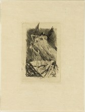 Frontispiece to Les baisers morts, 1893, Félicien Rops, Belgian, 1833-1898, Belgium, Soft varnish