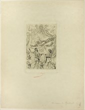 Frontispiece to La messe de Gnide, 1881, Félicien Rops, Belgian, 1833-1898, Belgium, Heliogravure,