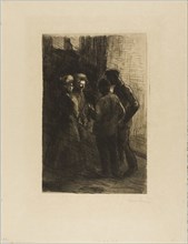 Two Women of the Street and Their Companions, 1898, Théophile-Alexandre Steinlen, French, born
