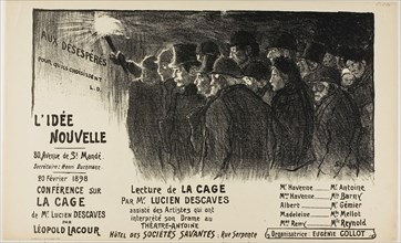 L’Idée Nouvelle, February 1898, Théophile-Alexandre Steinlen, French, born Switzerland, 1859-1923,