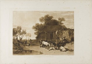 The Straw Yard, plate 7 from Liber Studiorum, published February 20, 1808, Joseph Mallord William