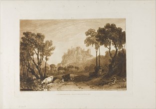 The Castle Above the Meadows, published February 20, 1808, Joseph Mallord William Turner (English,
