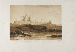 Dunstanborough Castle, plate 14 from Liber Studiorum, published June 10, 1808, Joseph Mallord