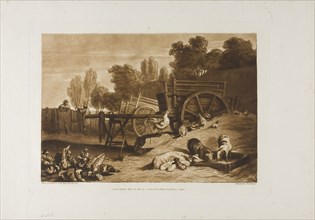 The Farm Yard with the Cock, plate 17 from Liber Studiorum, published March 29, 1809, Joseph