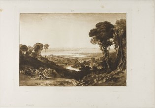 Junction of Severn and Wye, plate 28 from Liber Studiorum, published June 1811, Joseph Mallord