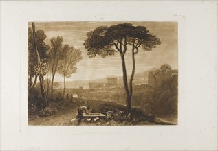 Scene in the Compagna, plate 38 from Liber Studiorum, published February 1, 1812, Joseph Mallord