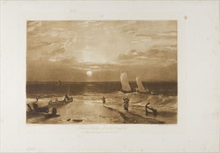 The Midmay Sea-Piece, plate 40 from LIber Studiorum, published February 11, 1812, Joseph Mallord