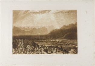 Chain of Alps from Grenoble to Chamberi, plate 40 from Liber Studiorum, published May 23, 1812,
