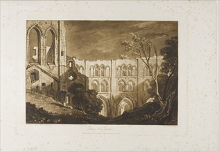 Rivaux Abbey, plate 51 from Liber Studiorum, published May 23, 1812, Joseph Mallord William Turner