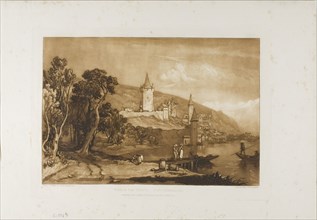 Ville de Thun, plate 59 from Liber Studiorum, published January 1, 1816, Joseph Mallord William