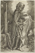 Saint Anthony, c. 1521, Lucas van Leyden, Netherlandish, c. 1494-1533, Netherlands, Engraving in
