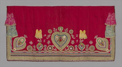 Altar Frontal, 19th century, Germany, Bavaria, Bayern, Silk and metal threads, lace, sequins,