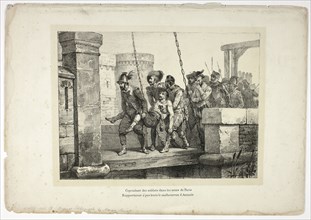 Cependant des soldats dans les murs de Paris…, 1825, Horace Vernet (French, 1789-1863), poem by