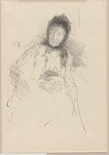 Unfinished Sketch of Lady Haden, 1895, James McNeill Whistler, American, 1834-1903, United States,
