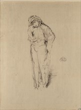 Draped Figure, Standing, 1891, James McNeill Whistler, American, 1834-1903, United States, Transfer