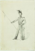 Soldier with Lance, 1855, James McNeill Whistler, American, 1834-1903, United States, Graphite on