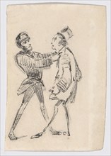 Policeman and Citizen, 1855, James McNeill Whistler, American, 1834-1903, United States, Pen and