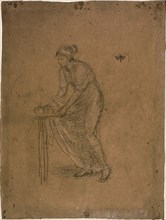 Draped Model with Small Table, 1866/69, James McNeill Whistler, American, 1834-1903, United States,