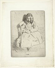 Annie, Seated, 1858/59, James McNeill Whistler, American, 1834-1903, United States, Etching and