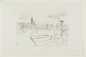 The Punt, 1861, James McNeill Whistler, American, 1834-1903, United States, Etching and drypoint