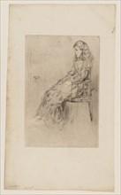 Fanny Leyland, 1874, James McNeill Whistler, American, 1834-1903, United States, Drypoint in black